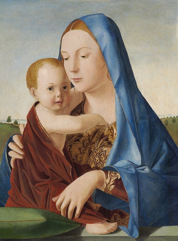 Madonna and Child by Антонелло да Мессино, c. 1475 — digital art print download