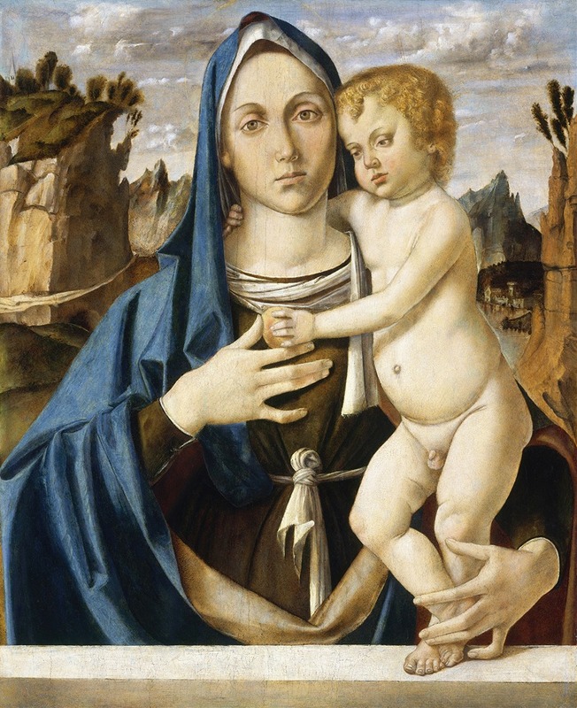 Madonna and Child by Bartolomeo Montagna, c. 1490 — digital art print download