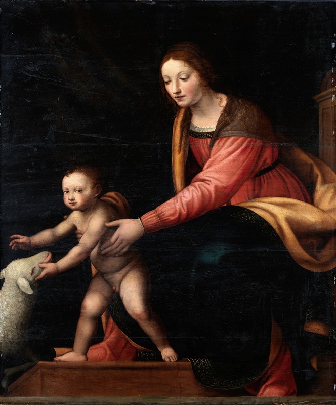 Madonna and Child by Бернардино Луни — digital art print download