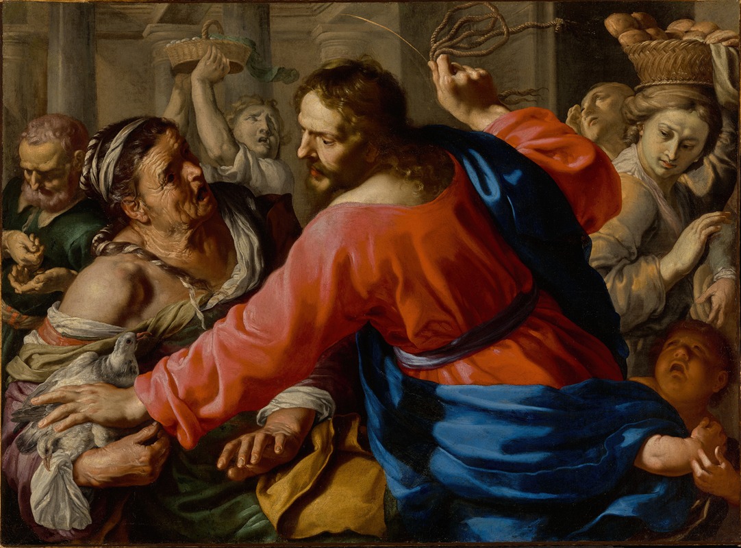 Christ Cleansing the Temple by Bernardino Mei — digital art print download