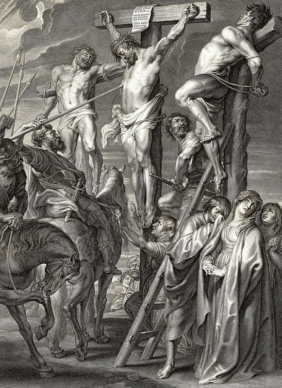 The Crucifixion (Coup de Lance) by Бётиус Адамсз. Болсверт, 1631 — digital art print download