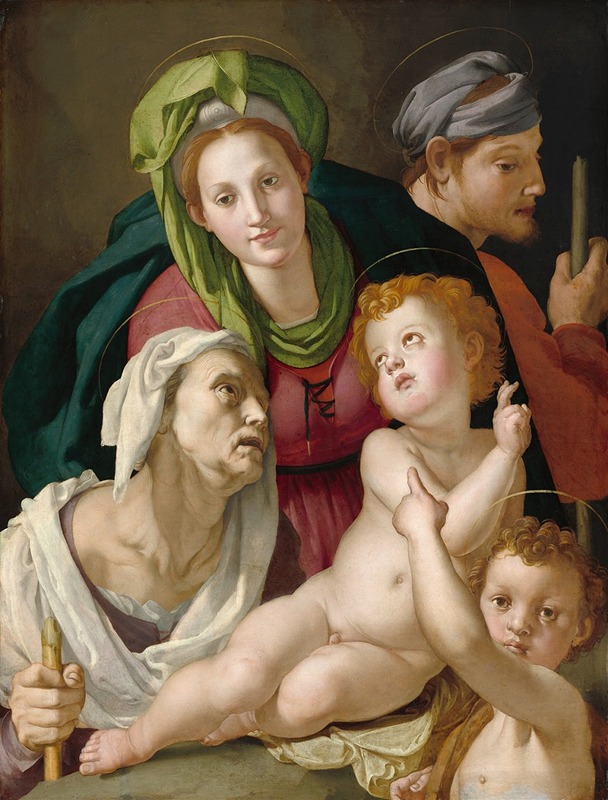 The Holy Family by Агноло Бронзино — digital art print download