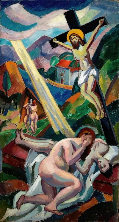 Crucifixion by Карл Ньюман — digital art print download