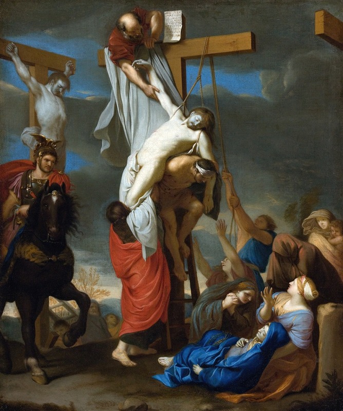 The Descent from the Cross by Шарль Лебрюн — digital art print download