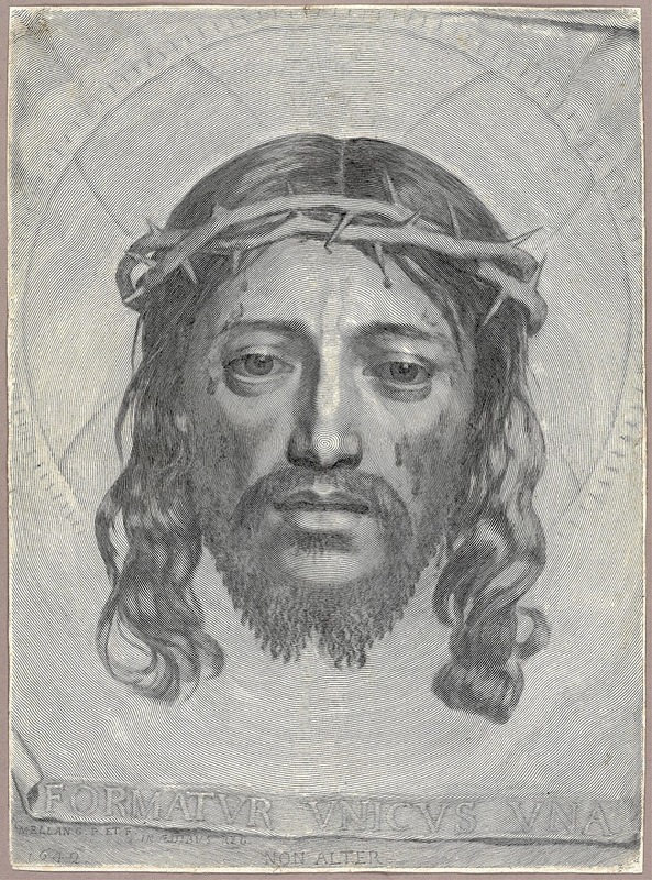 The Sudarium of Saint Veronica — Claude Mellan