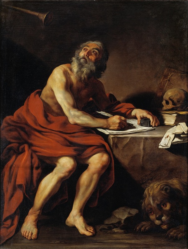The Vision of St Jerome by Claude Vignon, 1626 — digital art print download