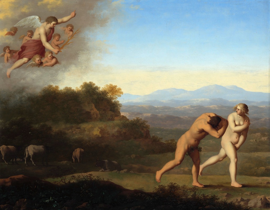 The Expulsion from Paradise by Корнелис Ван Поеленбурх — digital art print download