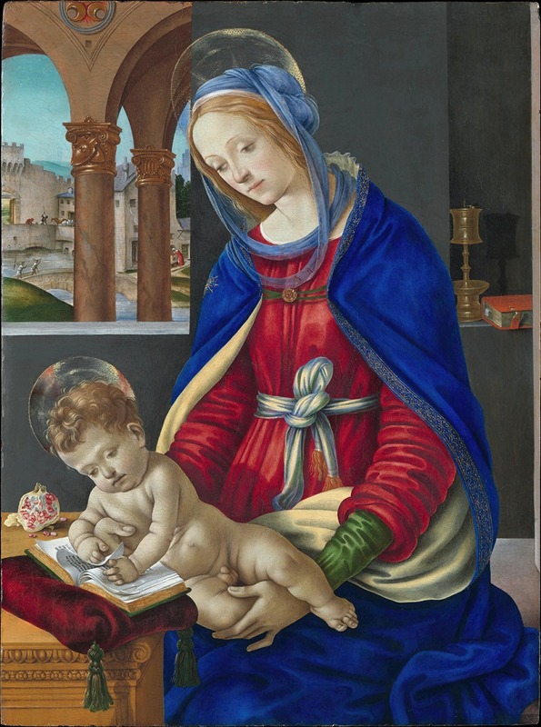 Madonna and Child by Филиппино Липпи — digital art print download