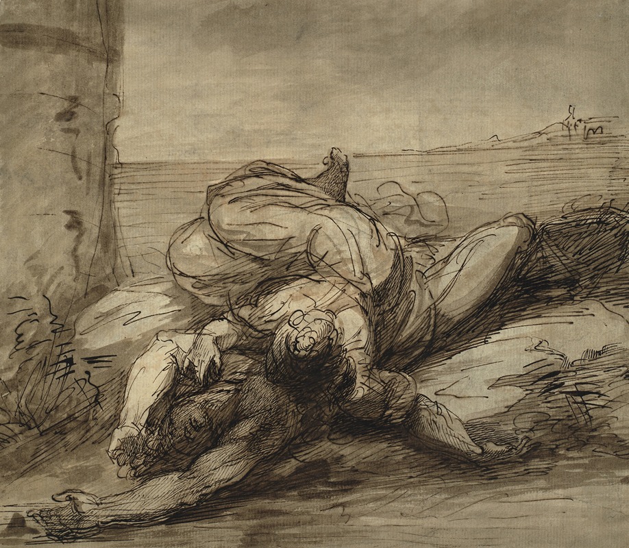 Hero and Leander by Alexander Runciman, 1700 – 1799 — digital art print download