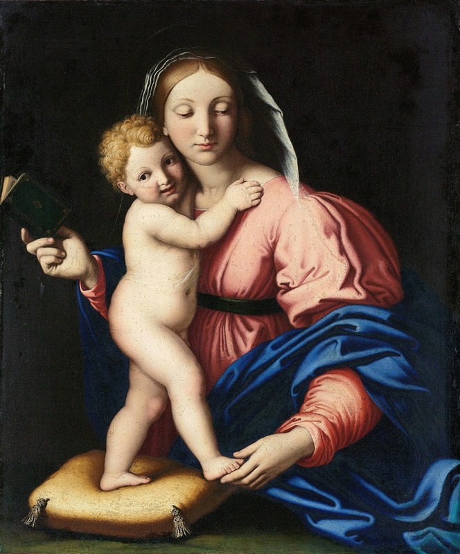 Virgin and Child by Giovanni Battista Salvi da Sassoferrato, 1640 - 1699 — digital art print download