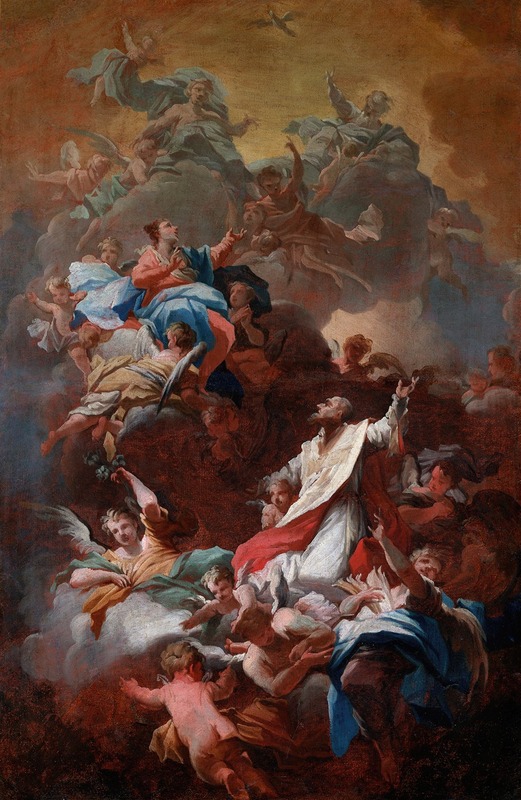 The Glory of Saint Philippe Neri — Giovanni Camillo Sagrestani