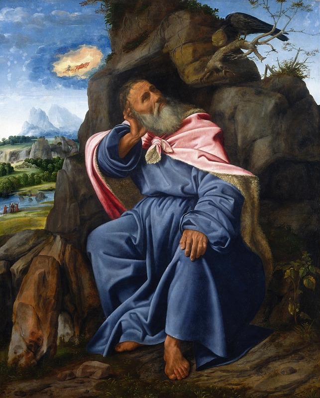 Elijah Fed by the Raven by Джованни Джироламо Савольдо, c. 1510 — digital art print download