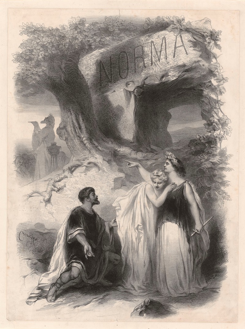 Norma by Antonin-Marie Chatinière, 1883 — digital art print download