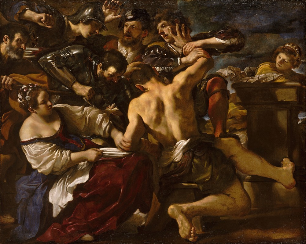 Samson Captured by the Philistines by Гверчино, 1619 — digital art print download