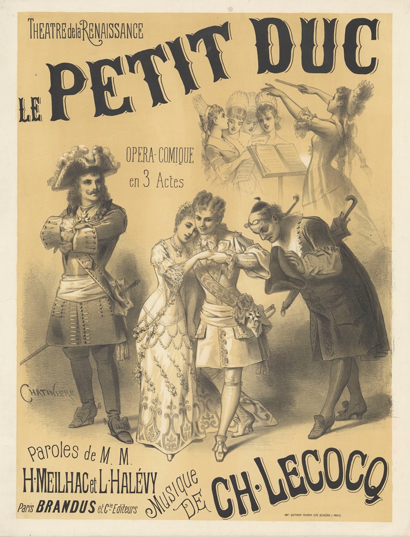 Théâtre de la Renaissance. Le petit duc — Antonin-Marie Chatinière