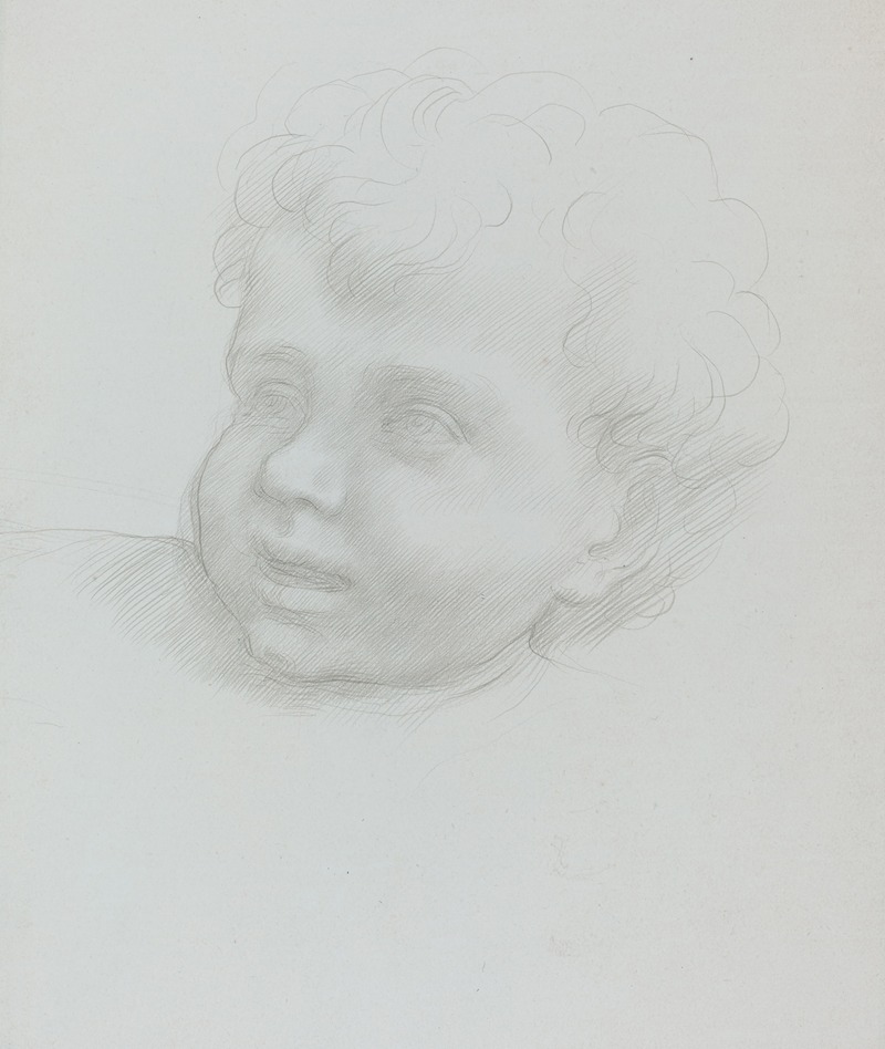 Head of a Child by Альфонс Легро — digital art print download