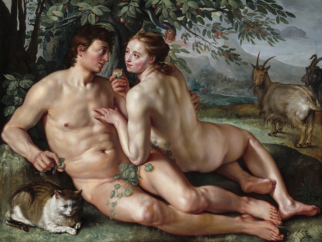 The Fall of Man by Генрик Гольциус, 1616 — digital art print download