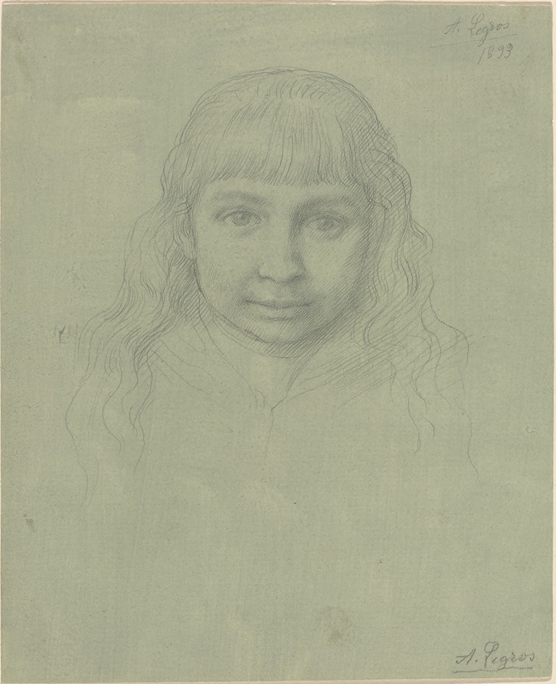 Head of a Child by Альфонс Легро, 1893 — digital art print download