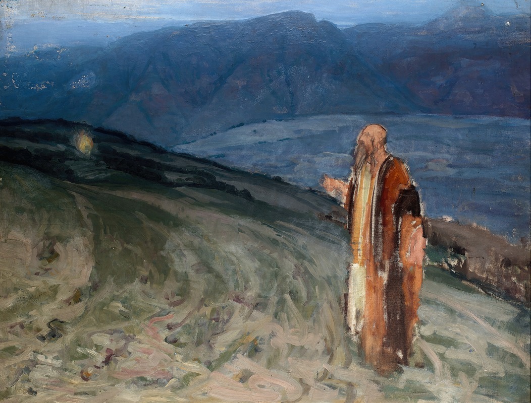 Study for Moses and the Burning Bush by Генри Оссава Таннер — digital art print download