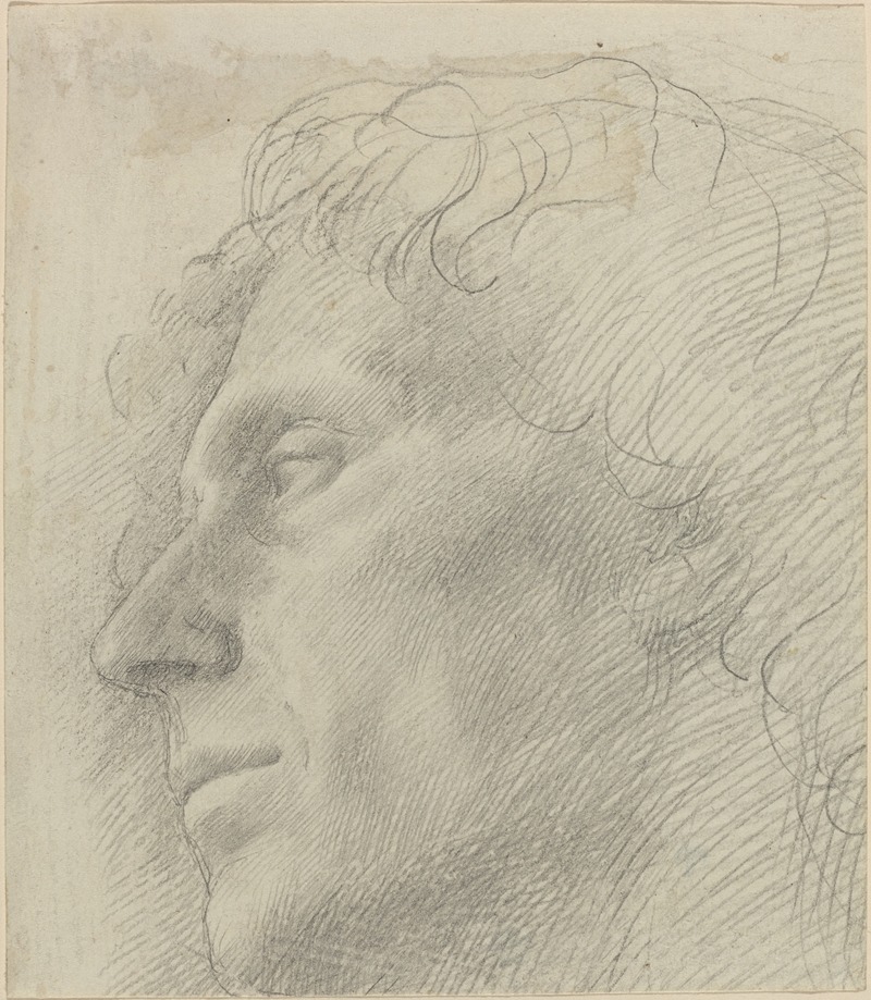 Head of a Man Facing Left II by Альфонс Легро — digital art print download