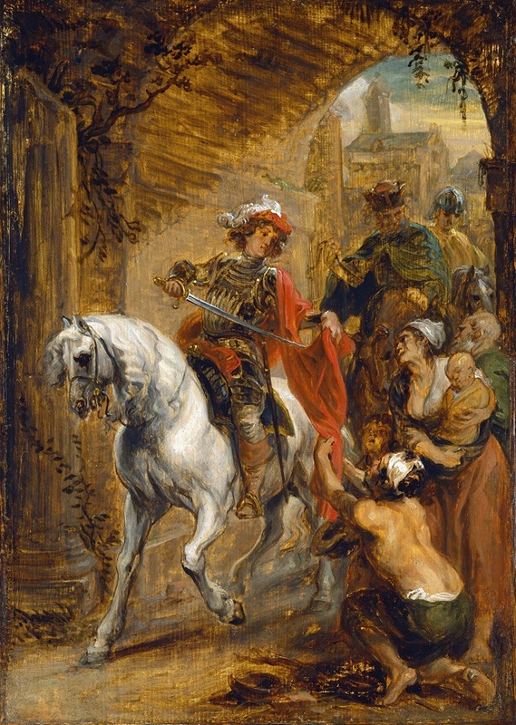 Saint Martin Dividing His Cloak by Ян Бёкхорст — digital art print download