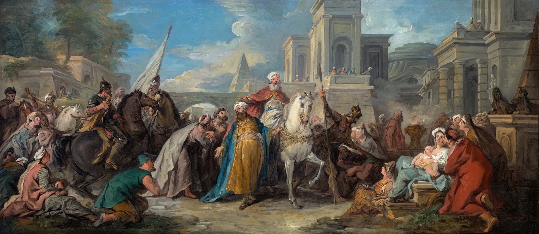 The Triumph of Mordecai — Jean-François de Troy