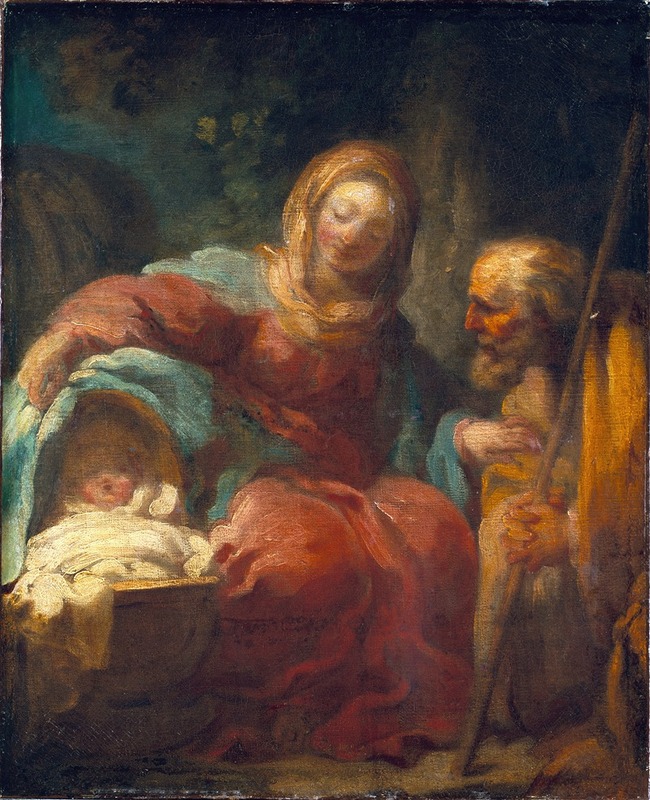 The Rest on the Flight into Egypt by Жан-Оноре Фрагонар — digital art print download