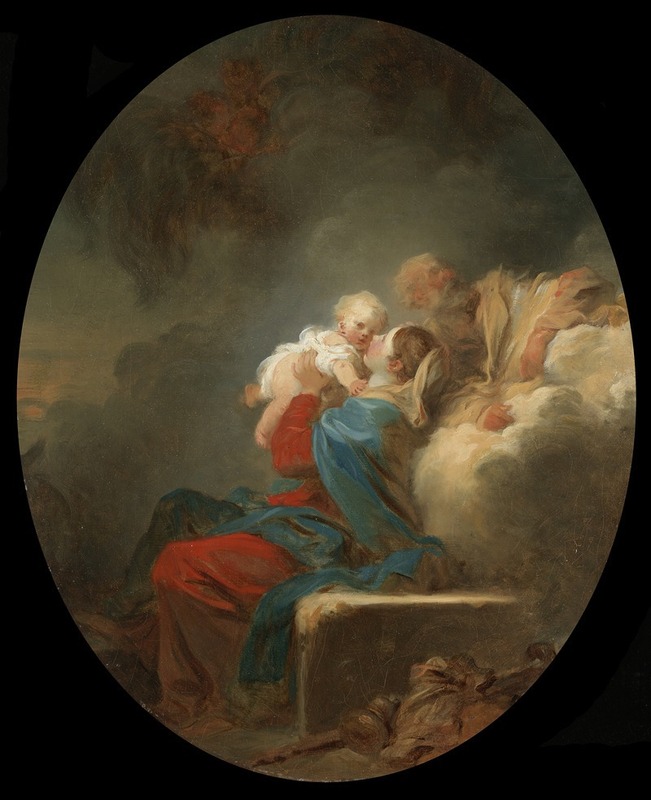 The Rest on the Flight into Egypt by Жан-Оноре Фрагонар — digital art print download