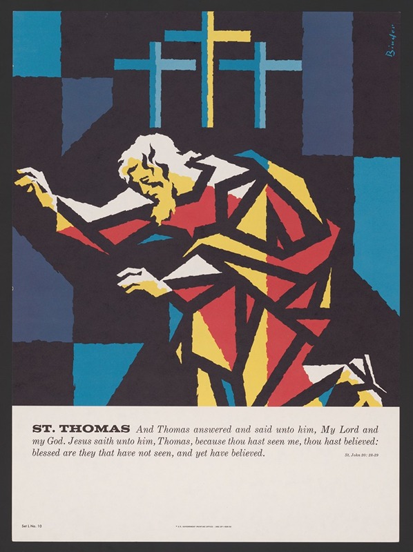 St. Thomas by Joseph Binder, 1962 — digital art print download