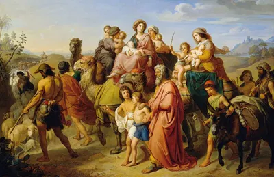Jacob's return by Карл фон Блаас, 1841 — digital art print download