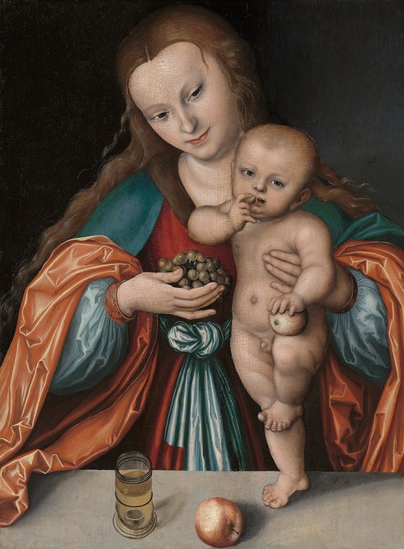 Madonna and Child by Лука Кранах Старший — digital art print download