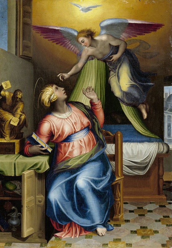 Annunciation to the Virgin by Marcello Venusti, 1550 - 1570 — digital art print download