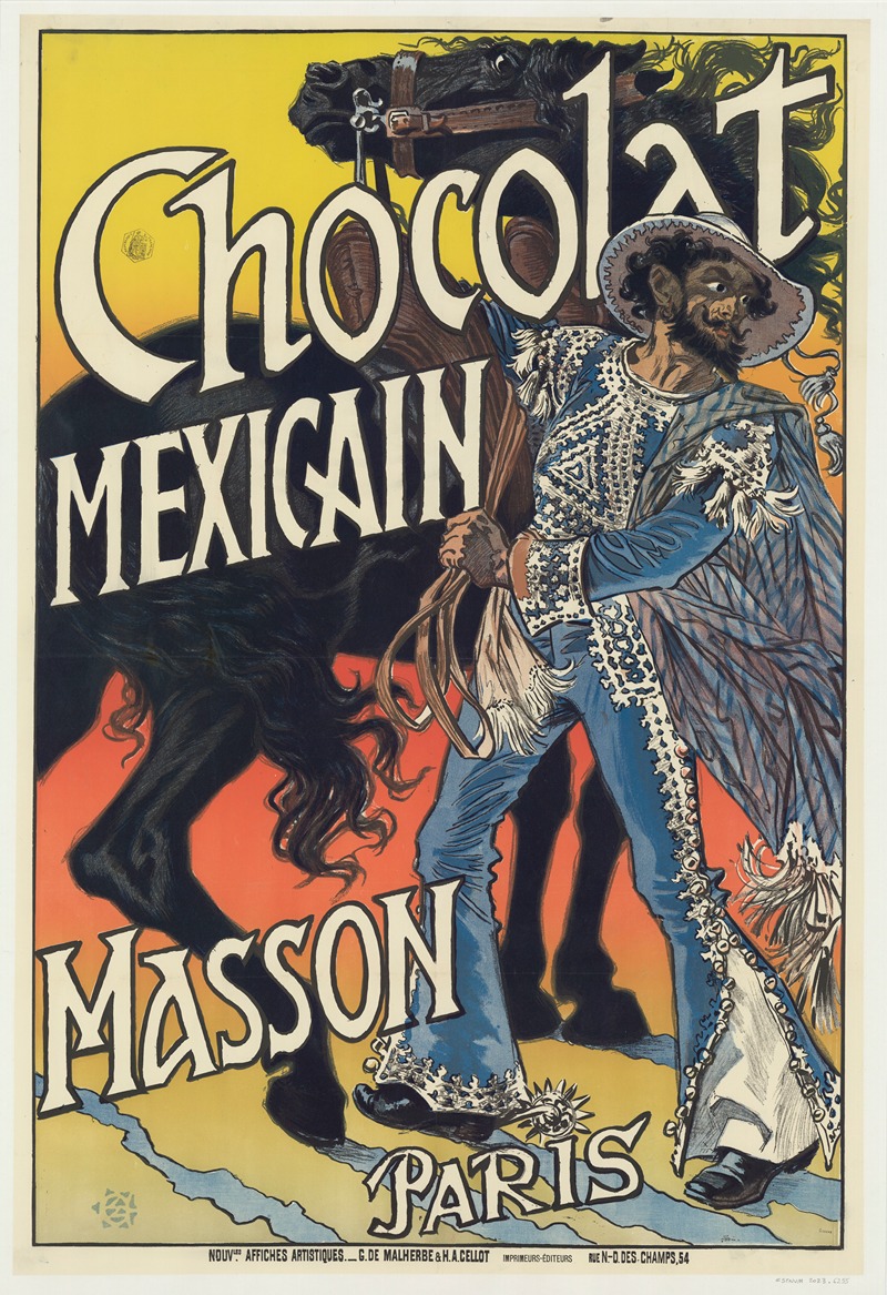 Chocolat mexicain Masson, Paris by Эжен Грассе, 1890 — digital art print download