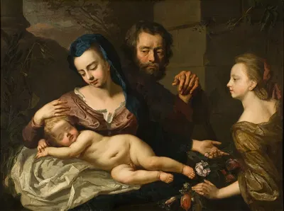 The Holy Family by Майкл Даль, 1691 — digital art print download