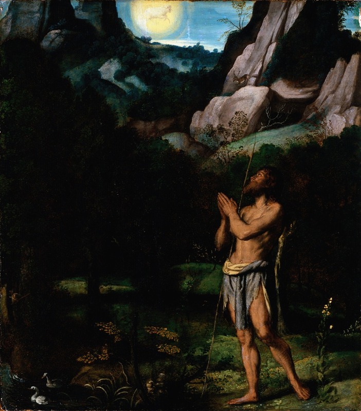 St. John the Baptist in the Wilderness — Moretto Da Brescia