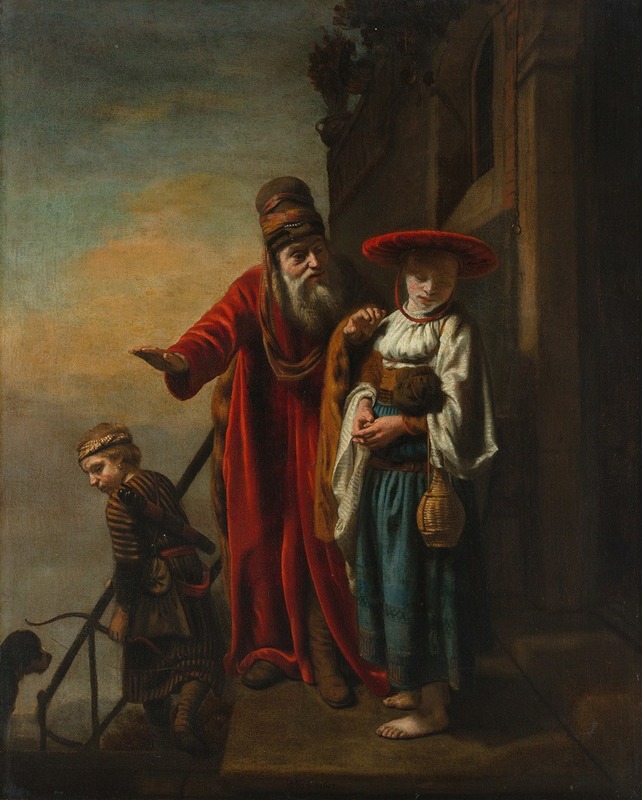 Abraham Dismissing Hagar and Ishmael — Николаес Маес