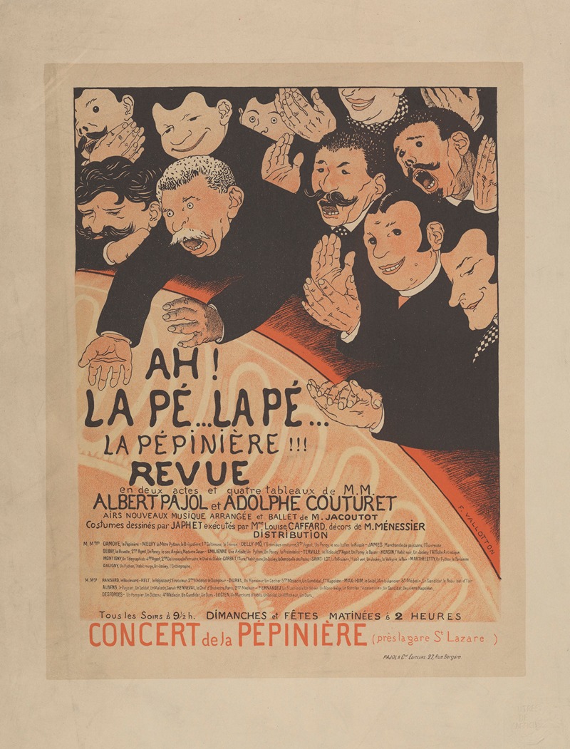 Ah ! La Pé… La Pé… La Pépinière !!! — Félix Vallotton