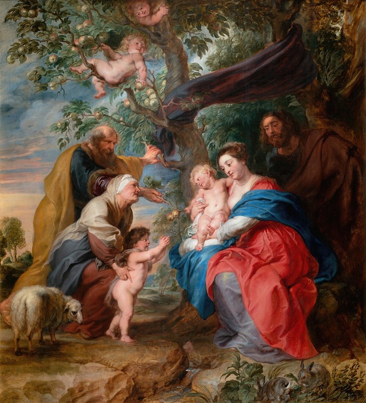The Holy Family Under An Apple Tree — Peter Paul Rubens