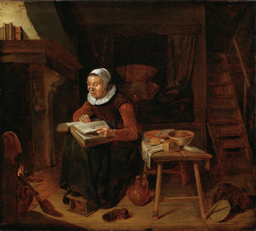 Old Woman Reading the Bible — Quirijn Van Brekelenkam