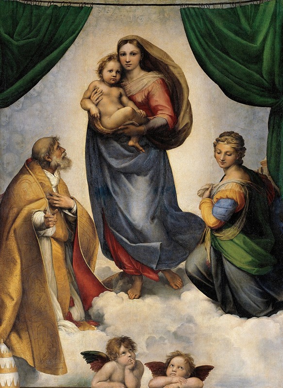 The Sistine Madonna by Рафаэль — digital art print download