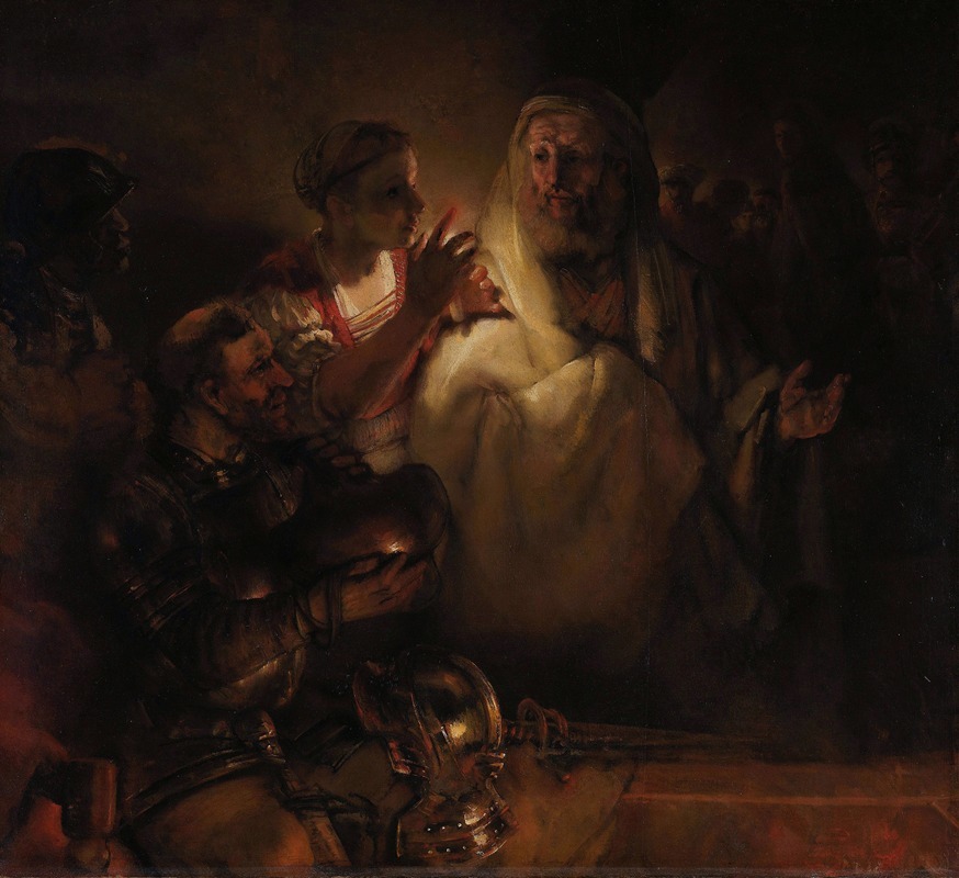 The Denial of St Peter — Rembrandt van Rijn