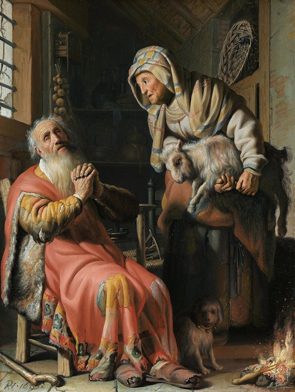 Tobit and Anna with the Kid — Rembrandt van Rijn