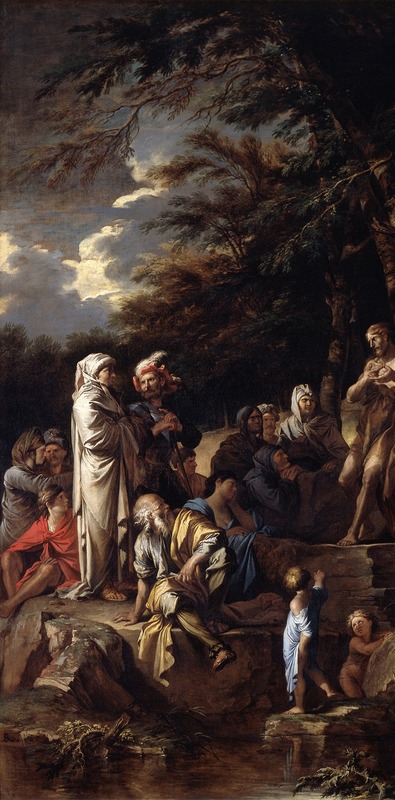 Saint John the Baptist Preaching in the Wilderness — Salvator Rosa