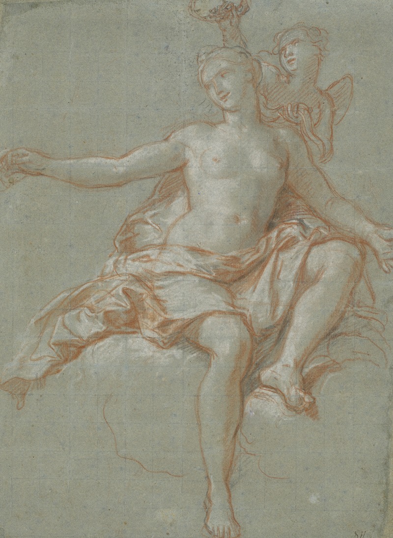 Cupid Stealing Venus' Floral Crown by Антуан Койпель, 1705-1708 — digital art print download