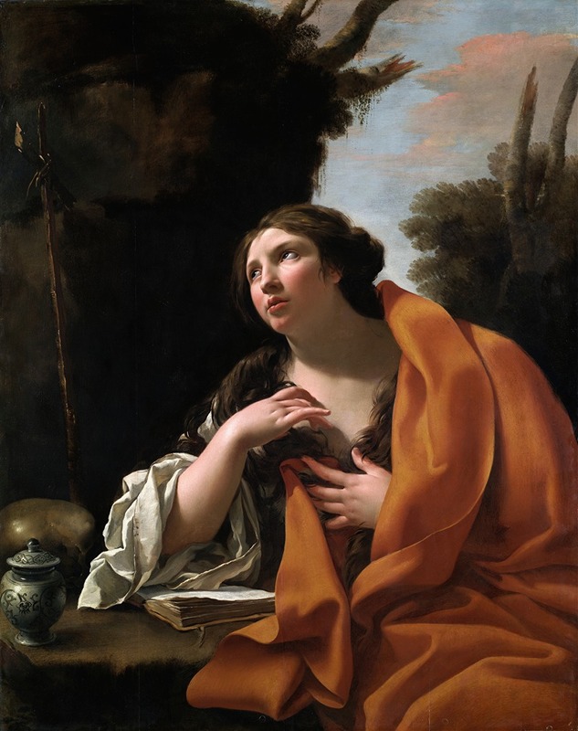 Saint Mary Magdalen by Симон Вуэ, c. 1630 — digital art print download