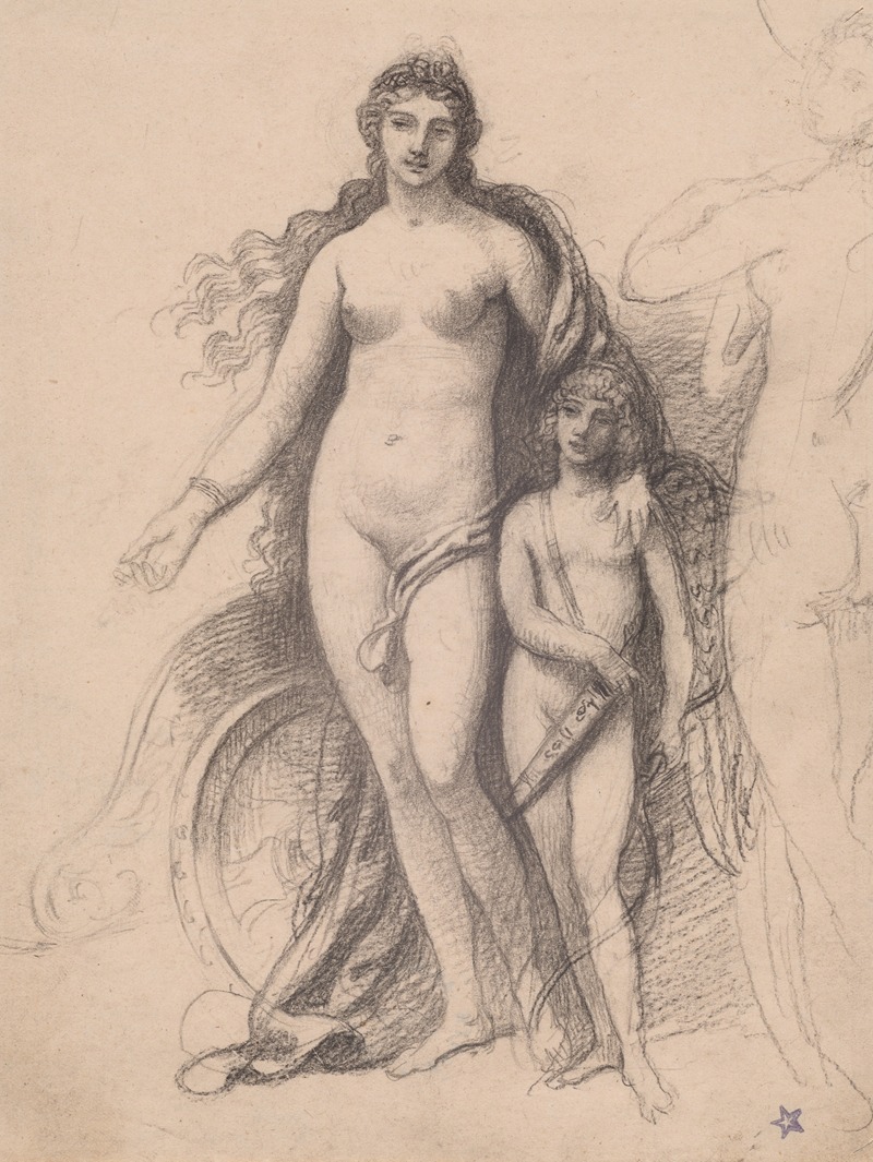 Venus and Cupid by Арман Пуан — digital art print download