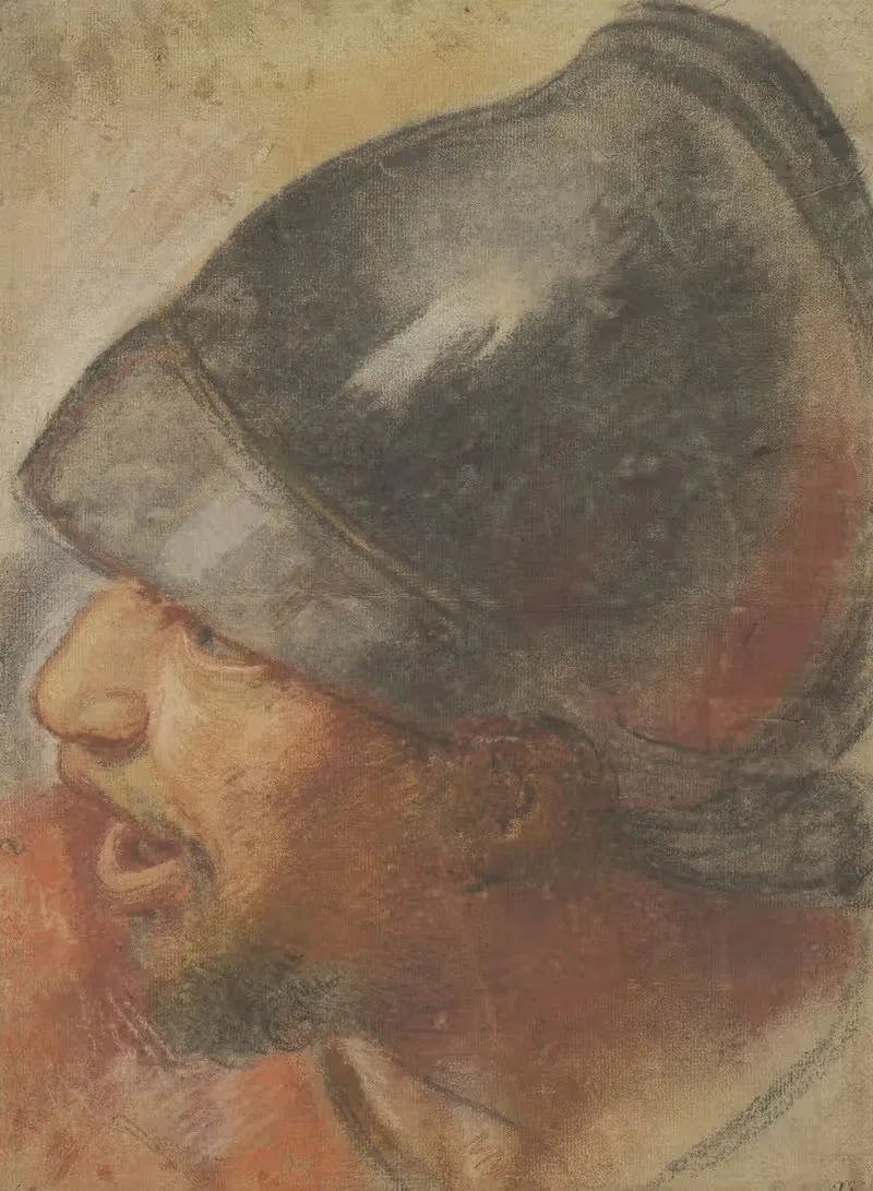 Head of a Macedonian Soldier — Atelier Assistant of Charles Le Brun