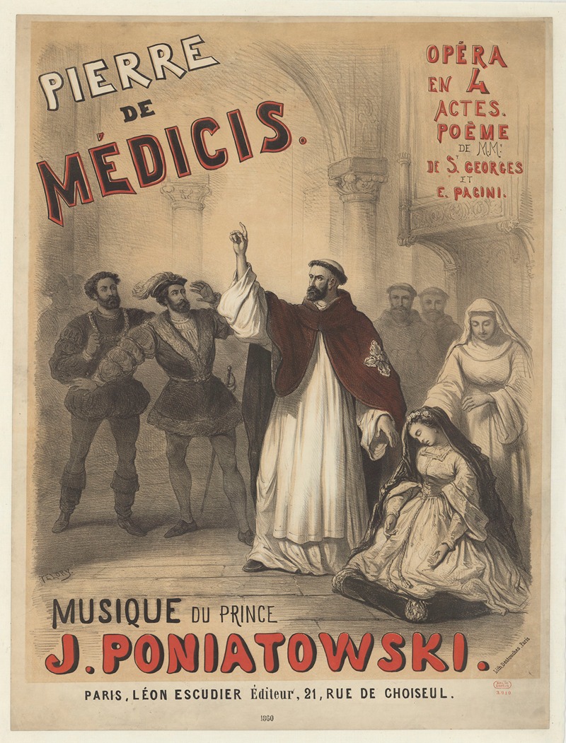 Pierre de Médicis by Анри Эми, 1860 — digital art print download
