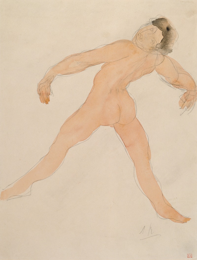 Woman Dancing with Her Head Thrown Back, rear view — Auguste Rodin