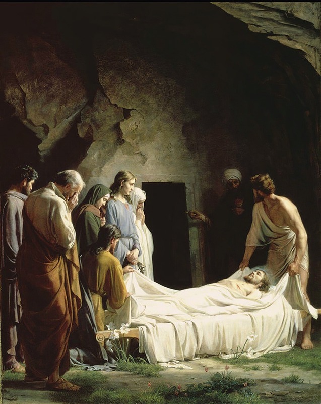 The Entombment by Carl Bloch, 1873 — digital art print download